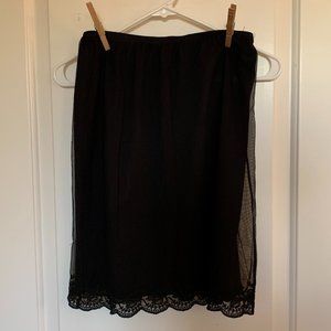 Express Black Tulle/Lacy Skirt
